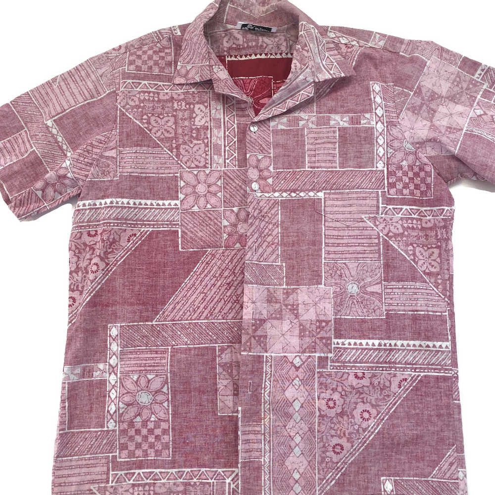 Hilo Hattie Red Inside-Out Reverse Pattern Shirt - image 2